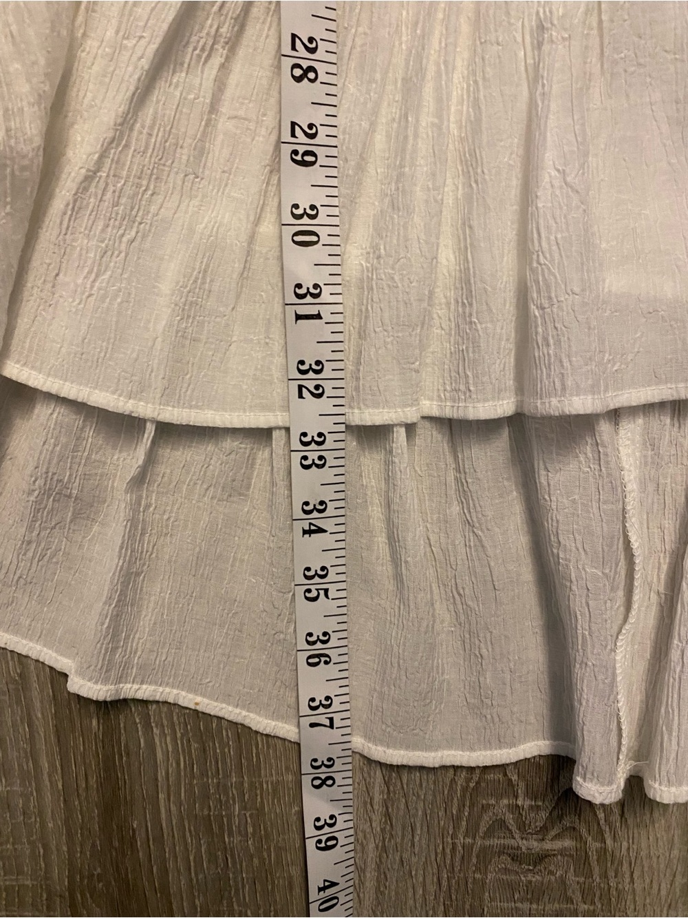 Zara White Ruffle-Hem Tunic Dress - Picture 14 of 14